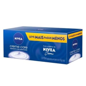 Sabonete Nivea Creme Care Leve Mais Por Menos com 6 unidades de 90g cada - Magazine Ofertaesperta