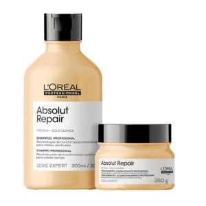 Kit Gold Quinoa Shampoo 300ml e Máscara 250ml - L'Oréal - L'Oréal Professionnel - Kit de Tratamento para Cabelos - Magazine {{route.pmdStoreName}}Logo LuLogo Magalu