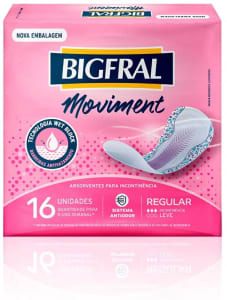 Absorvente para Incontinência Moviment Miss Regular 16 Unidades