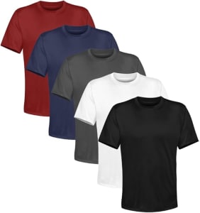 Kit 5 Camisetas Masculina Lisa Algodão Basic