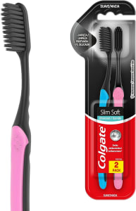 10 Unidades — Escova Dental Colgate Slim Soft Black