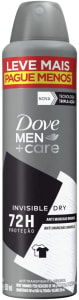 10 Unidades Antitranspirante Aerossol Dove Men Invisible Dry 250ml