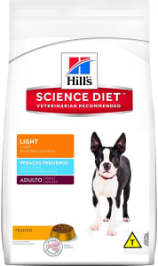 Ração Hill's Science Diet para Cães Adultos - Pedaços Pequenos Light - 3kg