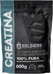 Soldiers Nutrition, Creatina Monohidratada 600g - 100% Pura Importada - Soldiers Nutrition