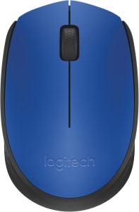 Mouse Sem Fio Logitech M170 Com Design Ambidestro Compacto, Conexão USB E Pilha Inclusa - Azul