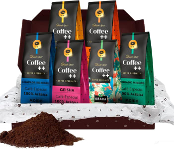 Kit 6 Pacotes Café Especial Torrado e Moído, 250g - COFFEE ++