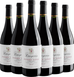 Kit 6 Langevin Pinot Noir Pays d'Oc IGP 2023 | R$59,90 por garrafa