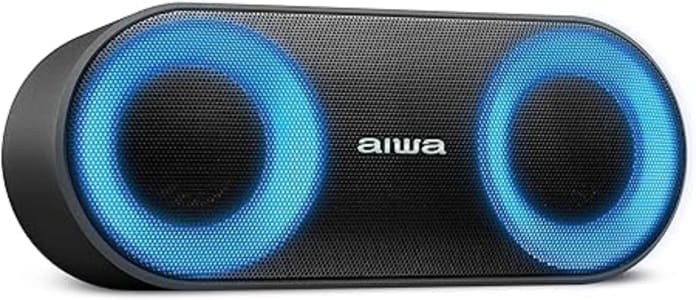 Caixa de Som Speaker, Aiwa, Bluetooth, Luzes Multicores, IP65 - AWS-SP-01