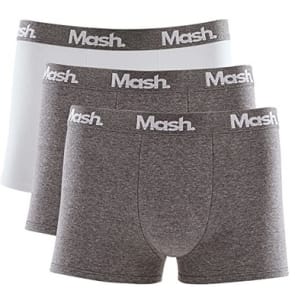  Kit 3 Cuecas Boxer Algodão, Mash, Masculino 