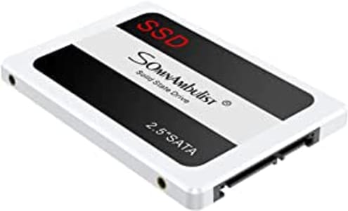 Somnambulist SSD 240GB SATA III 6GB/S Interno Disco Rígido Unidade De Estado Sólido De 2,5”7mm 3D NAND Chip Até 520 Mb/s (branco-240G)