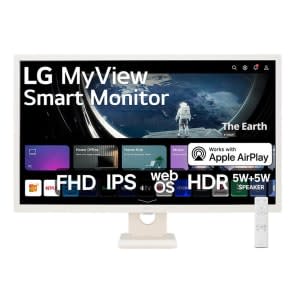 Monitor LG MyView Smart IPS 32” FHD WebOS ThinQ Home Air Play 2 Screen Share Bluetooth - 32SR50F-W - TV 4K Ultra HD - Magazine OfertaespertaLogo LuLogo Magalu