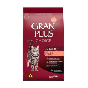 Ração Gran Plus Choice Gato Adulto Frago/Carne 10,1Kg - Magazine Ofertaesperta