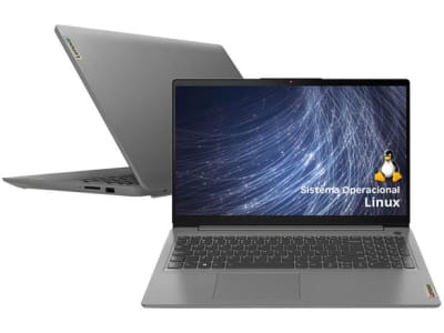 Notebook Lenovo Ideapad 3i AMD Ryzen 5 8GB - 256GB SSD 15.6” Full HD Linux 82MFS00100 - Magazine Ofertaesperta