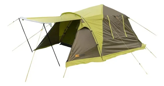 Barraca De Camping Proxy 4 Pessoas Coluna D'água 2000mm Ntk Cor Verde 