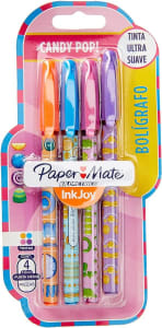 Caneta Paper Mate InkJoy Candy Pop - Blister c/4 Sortida