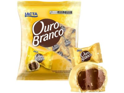 Pacote de Bombom Chocolate Ouro Branco 1kg - Lacta - Bombom