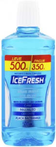 10 Unidades | Antisseptico Bucal Icefresh Blue Mint - 500ml