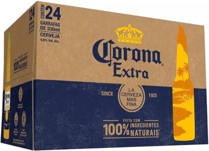 2 Packs Corona Long Neck 330ml com 24 unidades Cada