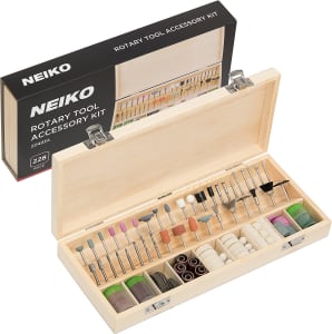 Kit de Acessórios de Haste de 0,32cm para Ferramentas Rotativas 228 Peças 50493A - Neiko