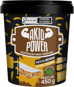 2 Unidades — Pasta de Amendoim Integral Crocante Akio Power - 450g