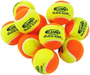 Bola De Tênis Gamma Quick Kids 60 - Pacote Com 12 Bolas