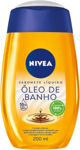 NIVEA Sabonete Líquido Óleo de Banho 200ml - Com 55% de óleos naturais, produz espuma cremosa e proporciona hidratação intensa, maciez e cuidado único