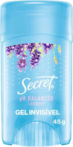 Desodorante em Gel Antitranspirante Secret Aroma de Lavanda com pH Balanceado 45g