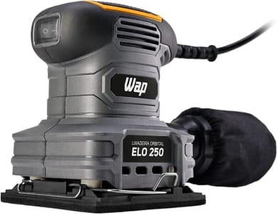 WAP Lixadeira Orbital Elo 250 Ergonômica Coletor De Pó Com 1400 Orbitas Por Minuto 250W 127V