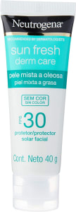 Protetor Solar Neutrogena Sun Fresh Oily Skin sem Cor Fps 30 40g