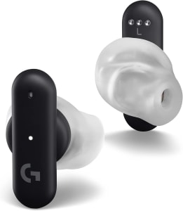 Fone de Ouvido Gamer True Wireless Logitech G FITS com Conexão USB LIGHTSPEED ou Bluetooth, Quatro Microfones, Ajuste Personalizado LIGHTFORM (Preto)
