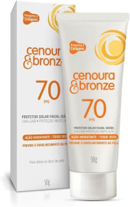 Protetor Solar Facial Cenoura e Bronze Fps70 - 50g