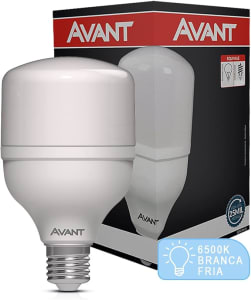 Lâmpada Bulbo HP LED 20W Luz branca 6500K Soquete E27 Bivolt Avant