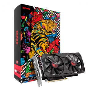 Placa de Vídeo RX 580 PCYes AMD Dual Fan 8GB GDDR5 256Bits 2048SP Graffiti Series - PVRX5808GBDF