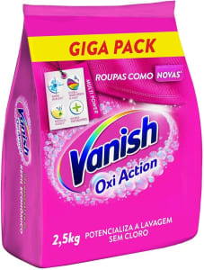 Vanish Tira Manchas Em Pó Multi Power Oxi Action 2 5Kg Refil Econômico Para Roupas Coloridas