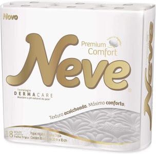 Neve Papel Higiênico Premium Comfort 18 Rolos