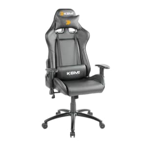 Cadeira Gamer KBM! GAMING CG330 Preto Com Almofadas Reclinável Descanso de Braço 2D - KGCG330PT