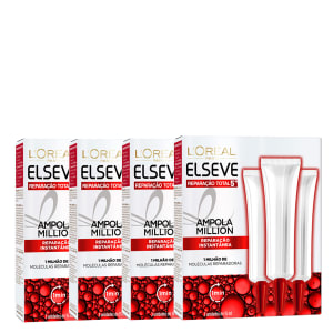 Kit Ampolas de Tratamento Elseve Reparação Total 5+ 15ml com 12 unidades