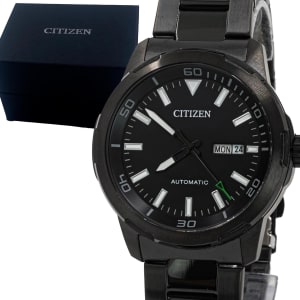 Relógio Masculino Automático Citizen Preto Original Prova D'água Garantia 2 anos TZ20957P