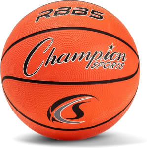 Champion Sports Bola de basquete de nylon com capa de borracha resistente oficial