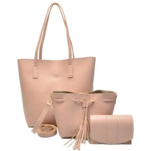 Kit 2 Bolsas + 1 Necessaire Feminino Alça Ajustável Casual - Top Shoes - Magazine Ofertaesperta