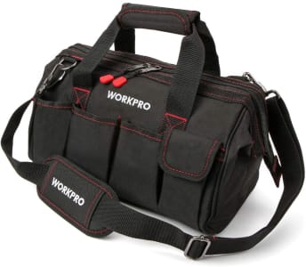 WORKPRO Bolsa De Ferramentas De 35,5 Cm, Organizador De Ferramentas Com Alça De Ombro