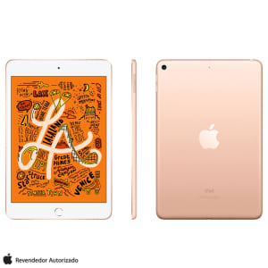 iPad Mini Ouro com Tela 7,9”, Wi-Fi, 64 GB, Processador Chip A12 Bionic - MUQY2BZ/A