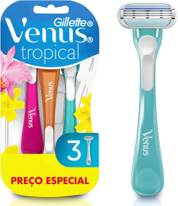 Aparelho De Depilação Gillette Venus Tropical - 3 Unidades