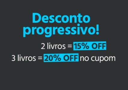 Desconto Progressivo de até 20% em Livros