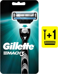 2 Unidades de Aparelho de Barbear Gillette Mach3 + 1 Carga