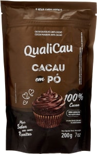 2 Unidades — Qualicau Cacau Pó Alcalino 100% 200G