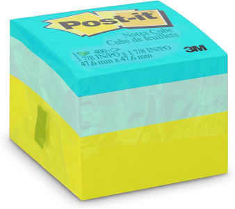 Bloco de Notas Adesivas Post-it 3M Cubo 476mm x 476mm - 400 Folhas