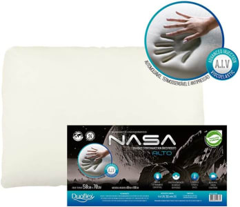 Travesseiro Nasa-X Alto Duoflex Bege para Fronha 50cmx70cm Espuma 100% Poliuretano