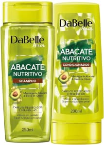 Kit Shampoo 250Ml + Condicionador Dabelle Abacate Nutritivo 175Ml