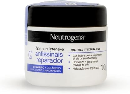 Neutrogena Hidratante Facial Antissinais Reparado Face Care Intensive, 100g